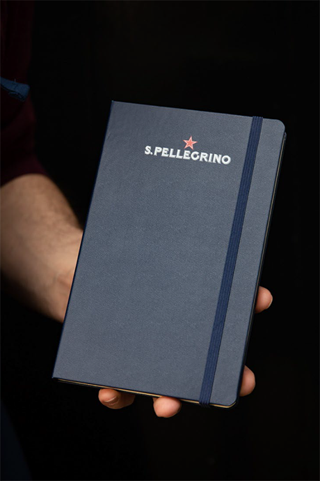 S.Pellegrino Moleskin Notebook