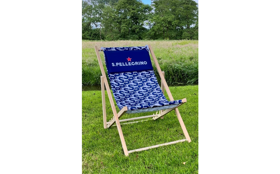 S.Pellegrino Strandstoel blauw